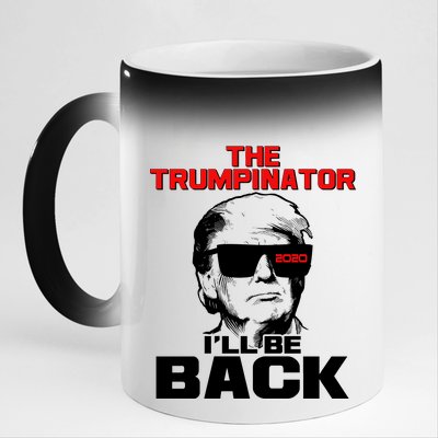 The Trumpinator I'll Be Back 2020 11oz Black Color Changing Mug