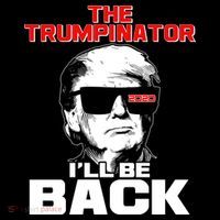 The Trumpinator I'll Be Back 2020 Drawstring Bag