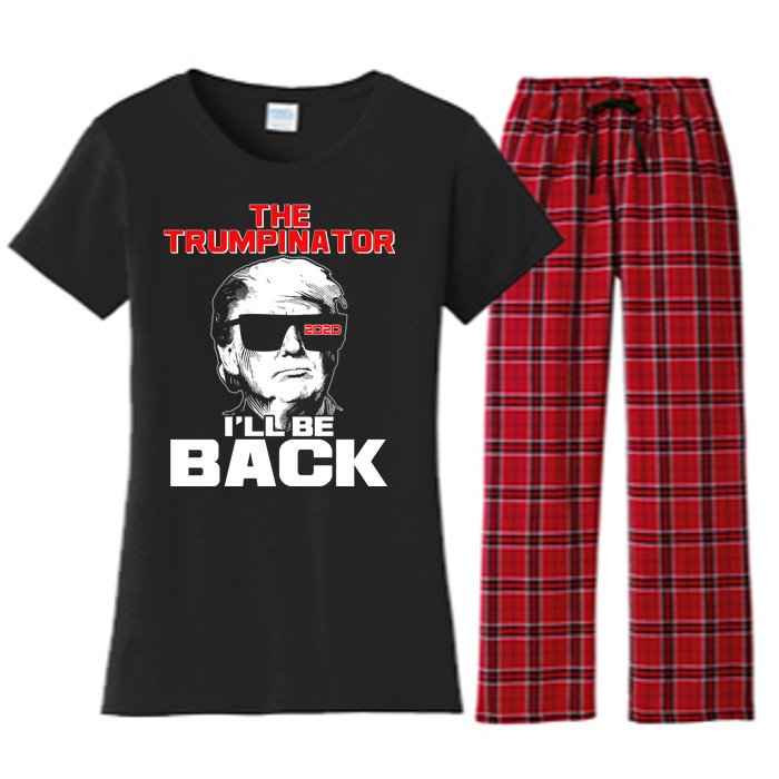 The Trumpinator I'll Be Back 2020 Women's Flannel Pajama Set