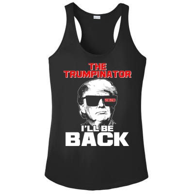 The Trumpinator I'll Be Back 2020 Ladies PosiCharge Competitor Racerback Tank