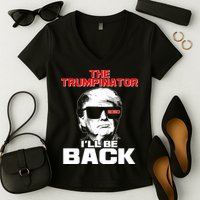 The Trumpinator I'll Be Back 2020 Women's V-Neck T-Shirt