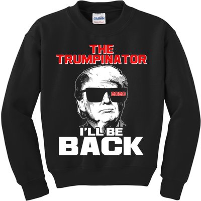 The Trumpinator I'll Be Back 2020 Kids Sweatshirt