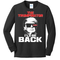 The Trumpinator I'll Be Back 2020 Kids Long Sleeve Shirt