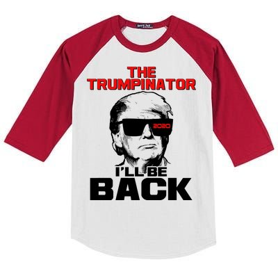 The Trumpinator I'll Be Back 2020 Kids Colorblock Raglan Jersey