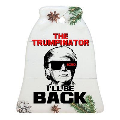 The Trumpinator I'll Be Back 2020 Ceramic Bell Ornament