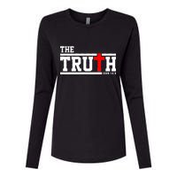 The Truth John 14:6 Jesus Christ Womens Cotton Relaxed Long Sleeve T-Shirt