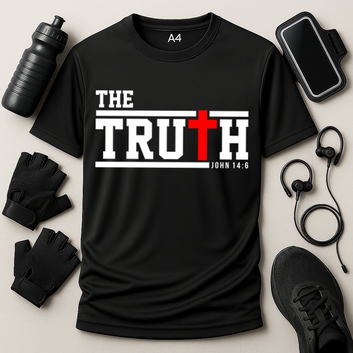 The Truth John 14:6 Jesus Christ Cooling Performance Crew T-Shirt