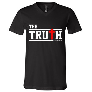 The Truth John 14:6 Jesus Christ V-Neck T-Shirt