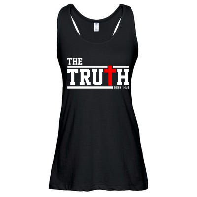 The Truth John 14:6 Jesus Christ Ladies Essential Flowy Tank