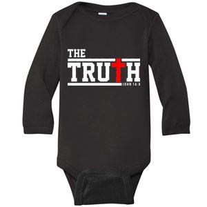 The Truth John 14:6 Jesus Christ Baby Long Sleeve Bodysuit