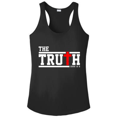 The Truth John 14:6 Jesus Christ Ladies PosiCharge Competitor Racerback Tank