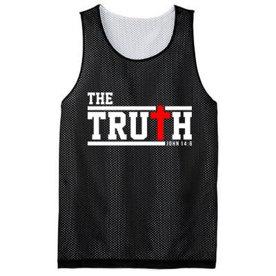 The Truth John 14:6 Jesus Christ Mesh Reversible Basketball Jersey Tank
