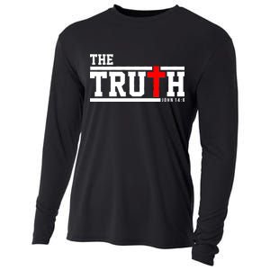 The Truth John 14:6 Jesus Christ Cooling Performance Long Sleeve Crew