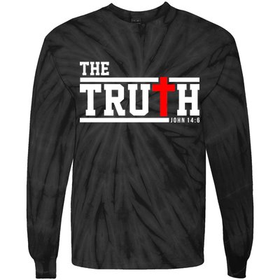 The Truth John 14:6 Jesus Christ Tie-Dye Long Sleeve Shirt