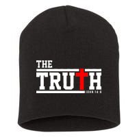 The Truth John 14:6 Jesus Christ Short Acrylic Beanie