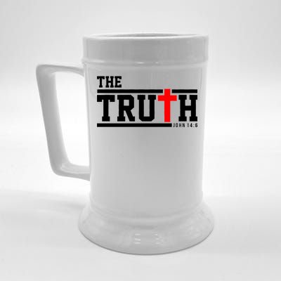 The Truth John 14:6 Jesus Christ Beer Stein