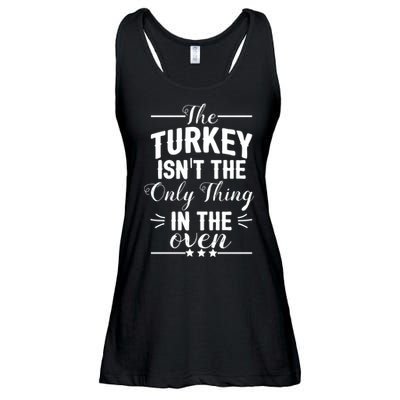 The Turkey Isn't The Only Thing In The Oven Ladies Essential Flowy Tank