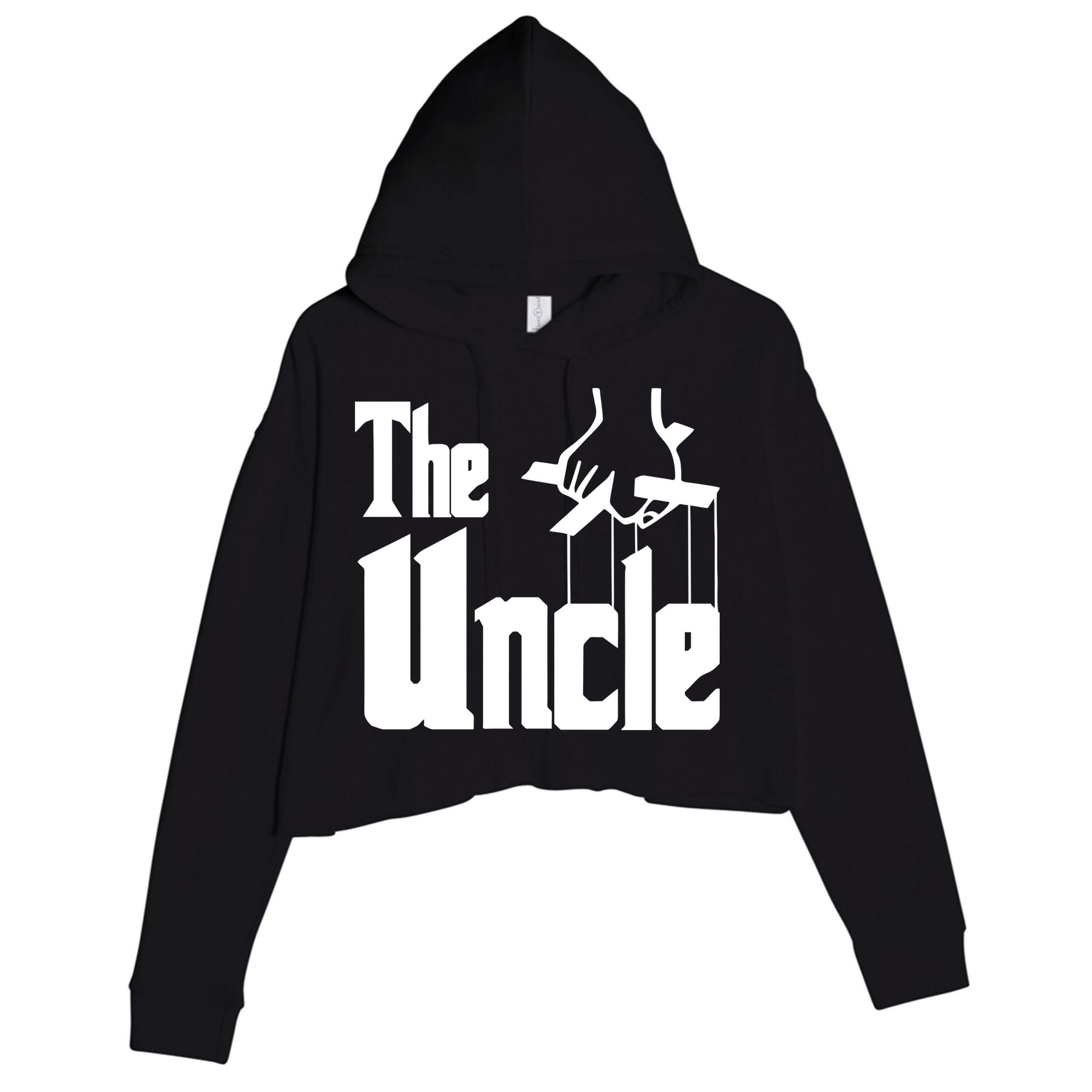The Uncle Logo Crop Fleece Hoodie