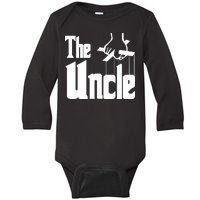 The Uncle Logo Baby Long Sleeve Bodysuit