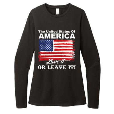 The United States Of America Love It Or Leave It! Womens CVC Long Sleeve Shirt