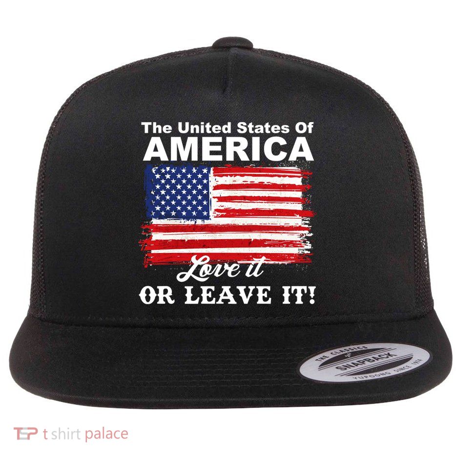 The United States Of America Love It Or Leave It! Flatbill Hat