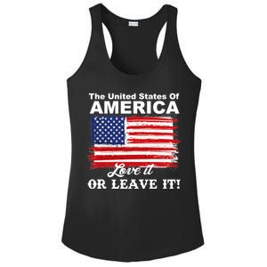 The United States Of America Love It Or Leave It! Ladies PosiCharge Competitor Racerback Tank