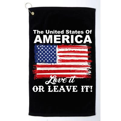 The United States Of America Love It Or Leave It! Platinum Collection Golf Towel