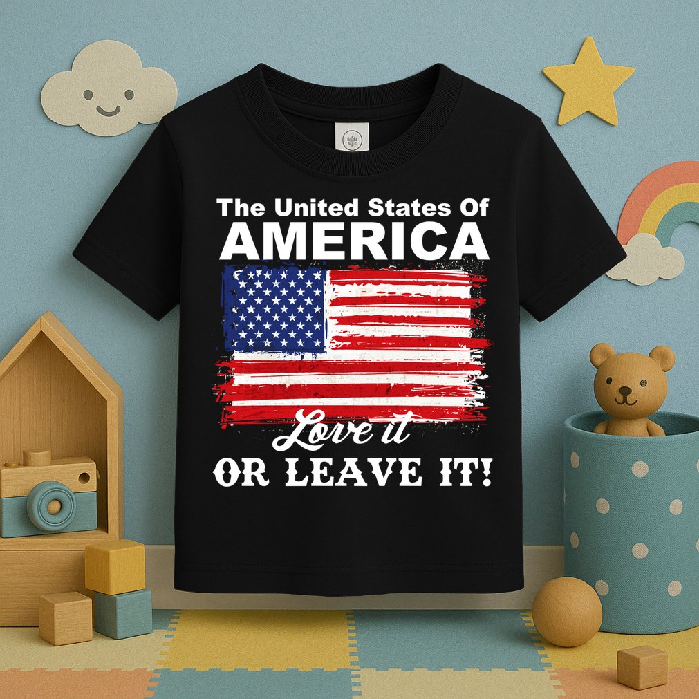 The United States Of America Love It Or Leave It! Toddler T-Shirt