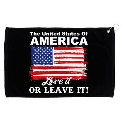 The United States Of America Love It Or Leave It! Grommeted Golf Towel