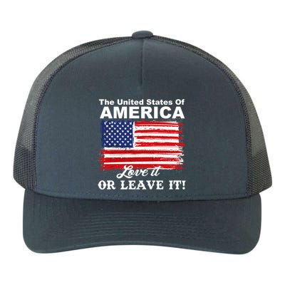 The United States Of America Love It Or Leave It! Yupoong Adult 5-Panel Trucker Hat