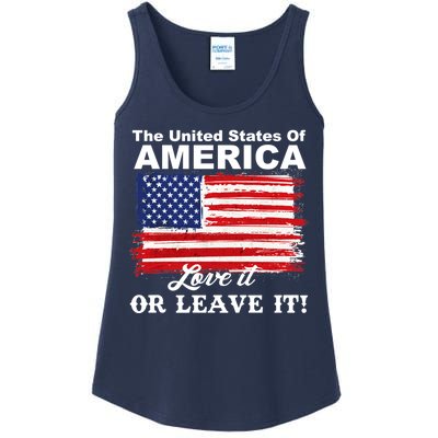 The United States Of America Love It Or Leave It! Ladies Essential Tank