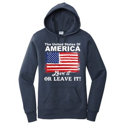 The United States Of America Love It Or Leave It! Women's Pullover Hoodie