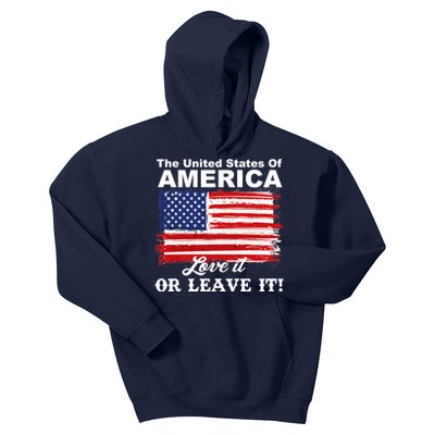 The United States Of America Love It Or Leave It! Kids Hoodie