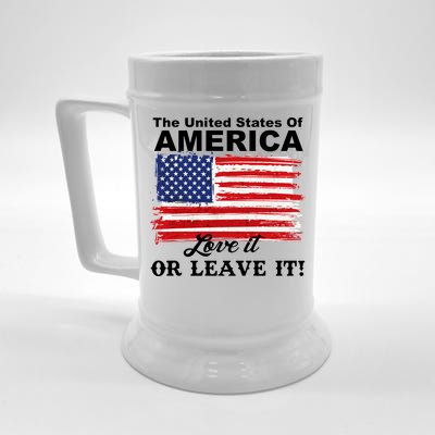 The United States Of America Love It Or Leave It! Beer Stein