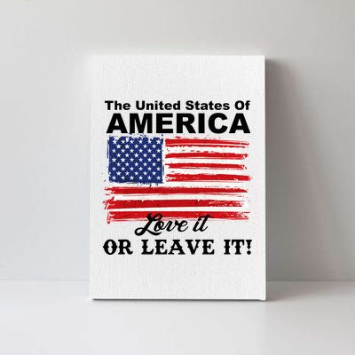 The United States Of America Love It Or Leave It! Canvas