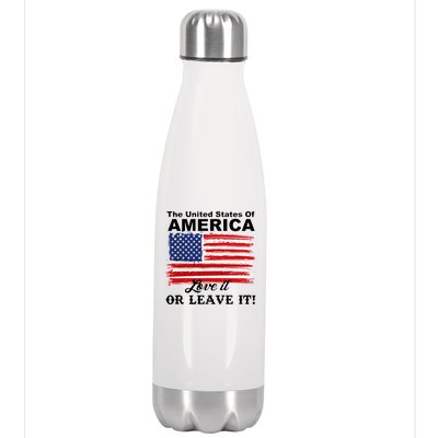 The United States Of America Love It Or Leave It! Stainless Steel Insulated Water Bottle