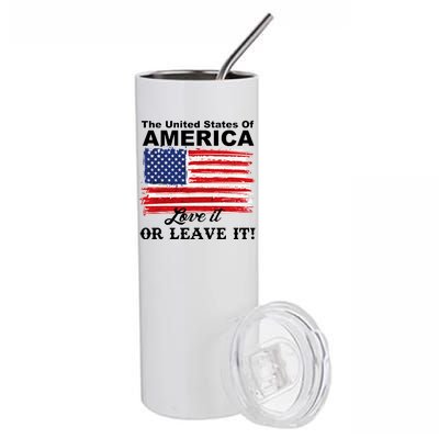 The United States Of America Love It Or Leave It! Stainless Steel Tumbler