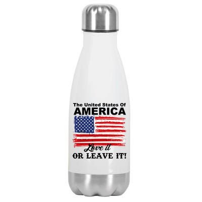 The United States Of America Love It Or Leave It! Stainless Steel Insulated Water Bottle