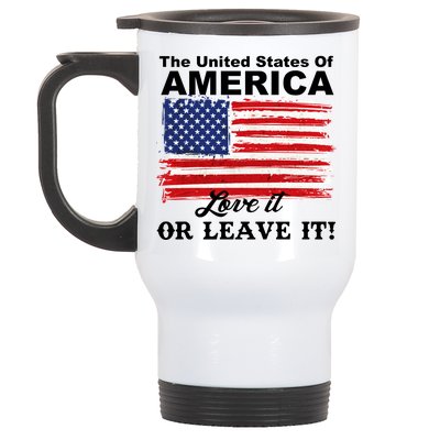 The United States Of America Love It Or Leave It! Stainless Steel Travel Mug