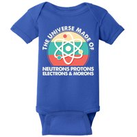 The Universe Made Of Neutrons Protons Electrons Morons Baby Bodysuit