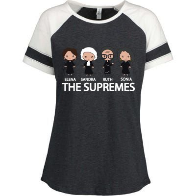 The US Supreme Court RBG Enza Ladies Jersey Colorblock Tee