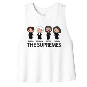 The US Supreme Court RBG Women's Racerback Cropped Tank