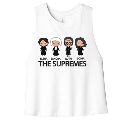 The US Supreme Court RBG Women's Racerback Cropped Tank