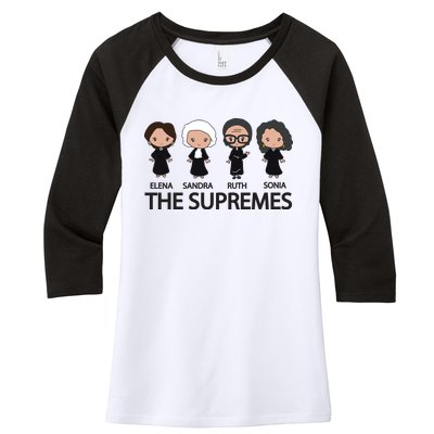 The US Supreme Court RBG Women's Tri-Blend 3/4-Sleeve Raglan Shirt