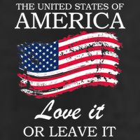 The USA Love It Or Leave It Adult Drive Performance Visor