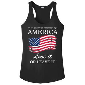 The USA Love It Or Leave It Ladies PosiCharge Competitor Racerback Tank