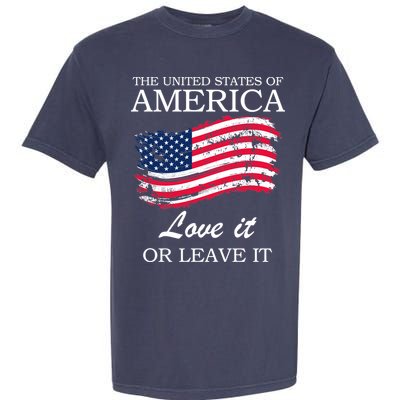 The USA Love It Or Leave It Garment-Dyed Heavyweight T-Shirt