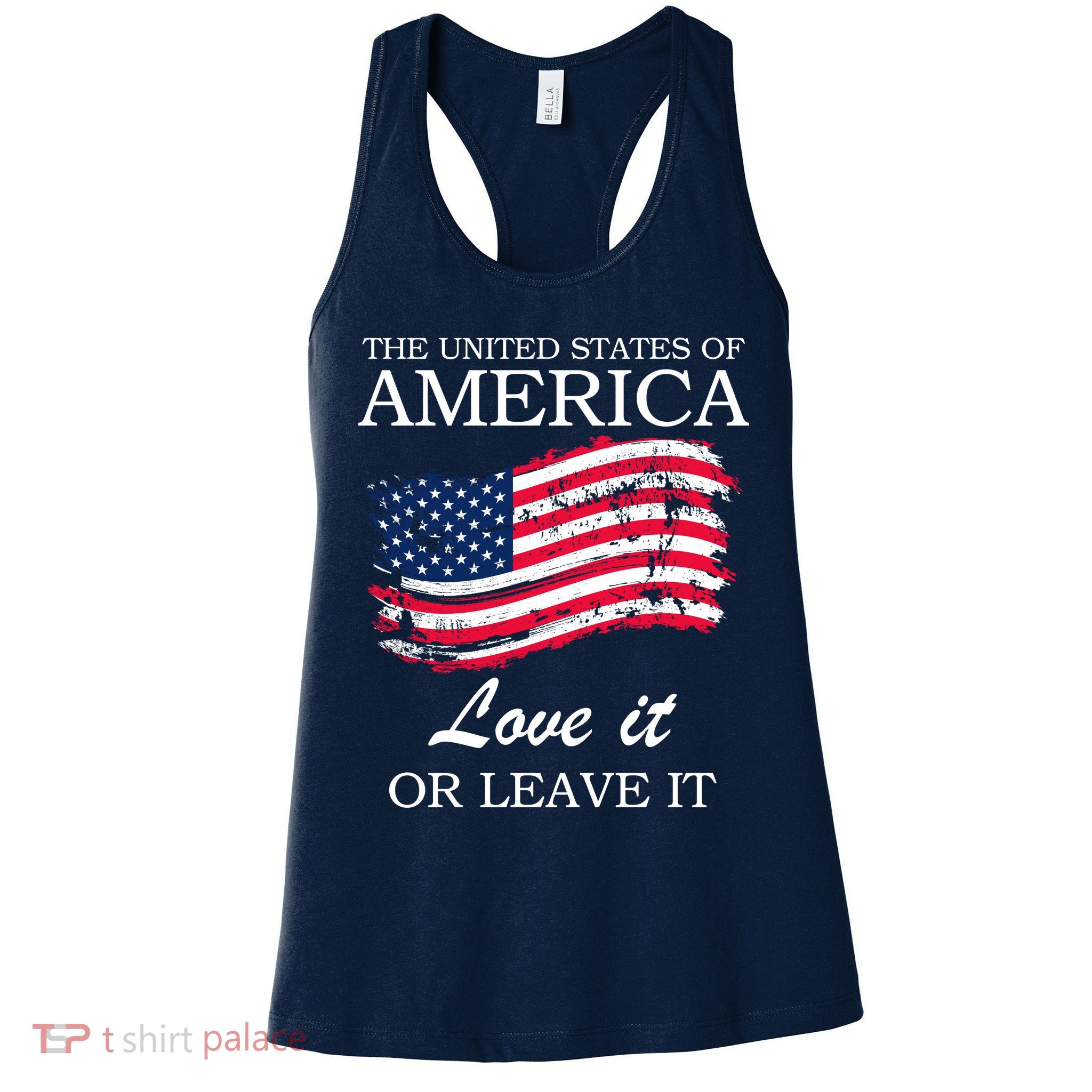 The USA Love It Or Leave It Womens Tank Top