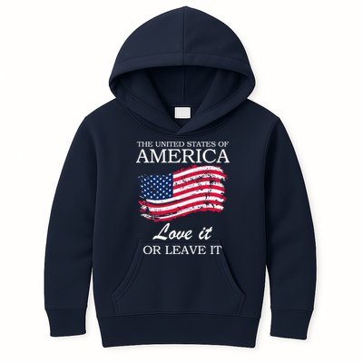 The USA Love It Or Leave It Kids Hoodie