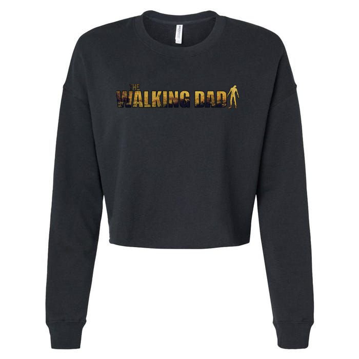 The Walking Dad Cropped Pullover Crew